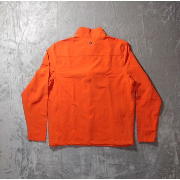 New Graham Luxe Full Zip Golf Workwear Jacket Safety Orange Medium Mens 5158 - Picture 5 of 9